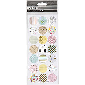 Klistermærker - Pastelfarver