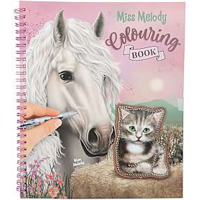 Miss Melody malebog m. pels og pailletter