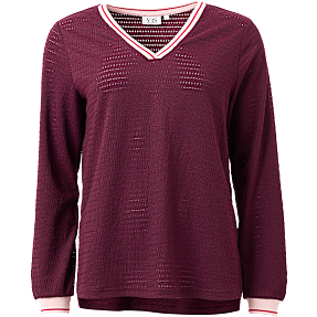 VRS dame top str. L - bordeaux