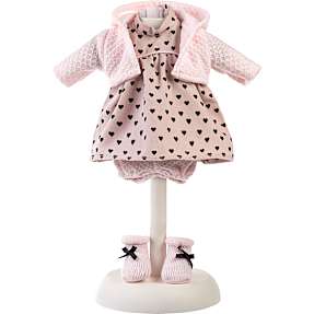 Llorens dukketøj - prikket kjole