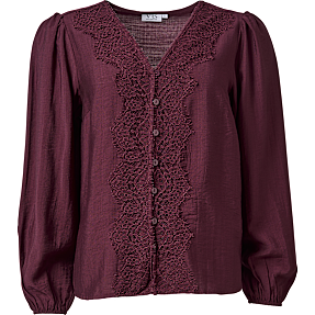 VRS dame bluse str. 2XL - bordeaux
