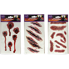 Halloween tattoo ar - flere varianter - assorteret