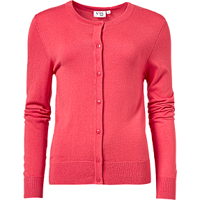 VRS dame cardigan str. S - koral