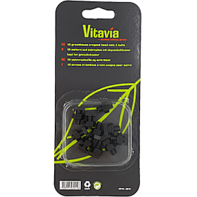 Vitavia filede bolte og møtrikker - sort