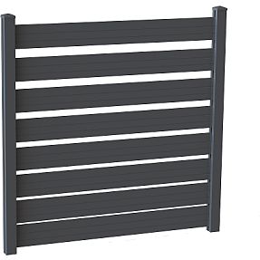 Aluminiumslameller for 100 x 100 cm hegn