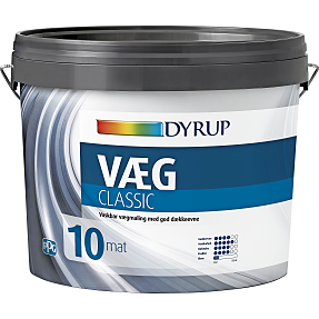 Dyrup vægmaling classic 4,5 liter - hvid