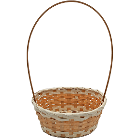 Påskekurv m. hank 10x24 cm - flere varianter - assorteret