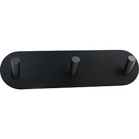 House Lucca knagrække med 3 knag - matsort