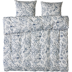 MAISON sengetøj 200x220 cm - romantic garden blå