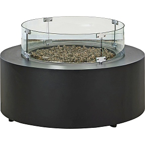 Larvik ildbord rund - sort