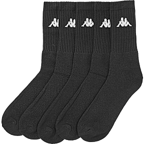 Kappa 5-pak strømper str. 43/46 - sort