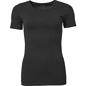 VRS dame basis T-shirt str. S - sort