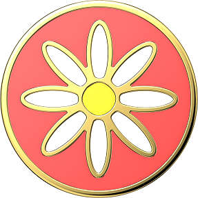 POPSOCKETS Enamel Quaint Daisy Coral