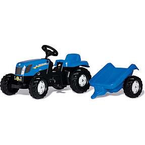 Rolly Toys New Holland T7040 traktor med anhænger