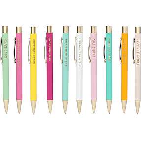 TOPModel favorit kuglepen m. tekst – flere varianter - assorteret