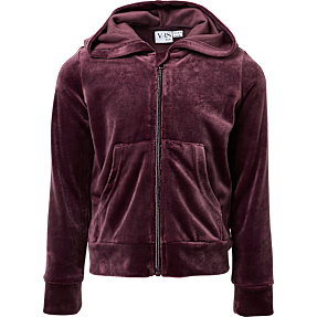VRS børne hættetrøje str. 122/128 - bordeaux