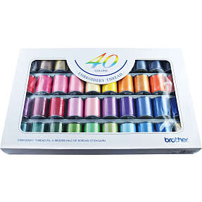 Brother SKiTCH PP1 Broderimaskinetråd - 40 farver