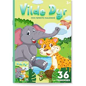 Min første malebog - vilde dyr
