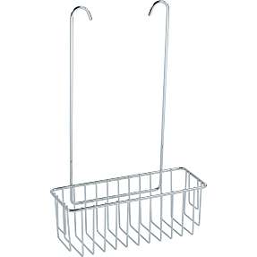 Husstål brusehylde til armatur - krom