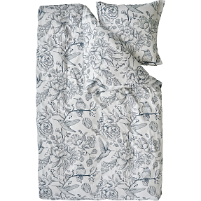 MAISON sengetøj 140x200 cm - romantic garden blå