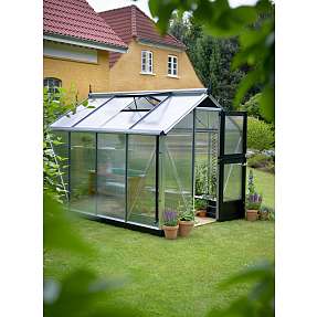 Juliana Compact drivhus - Aluminium