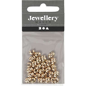 Knudeskjulere til elastik forgyldt 50 stk