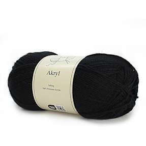 Salling akrylgarn - sort 217