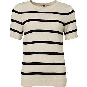 VRS dame strik T-shirt str. L - beige