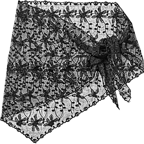 CBYH dame blonde tørklæde str. 130x40 cm - sort