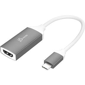 J5 USB-C til 4K HDMI adapter - sølvfarvet