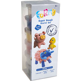 Formy Super Dough modellervoks starterpakke - bondegård