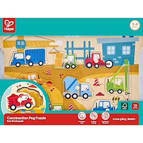 Hape træpuslespil - køretøjer