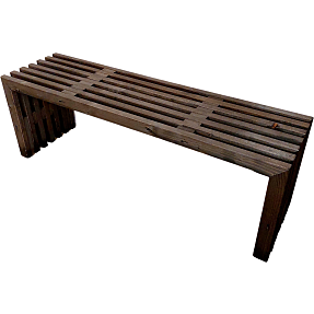 Trallebænk 137 cm - sort