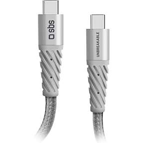 SBS lightning kabel 1,5 meter - sølvfarvet