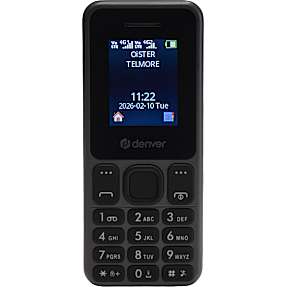 Denver fas-1880l feature phone 4g 32GB - Sort