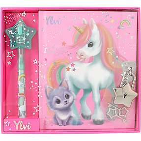 Ylvi dagbog med magisk pen - enhjørning