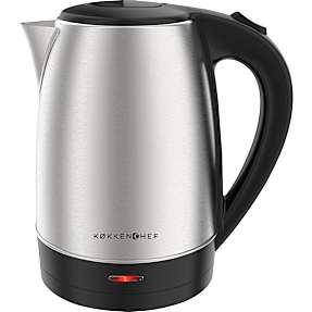 Køkkenchef elkedel 1,7 liter - rustfrit stål