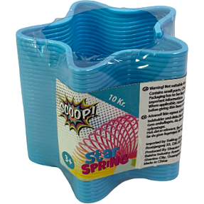 Scoop fjeder - blå stjerne