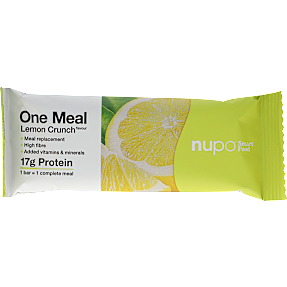 Måltidserstatningsbar m. citronknas og overtræk m. yoghurtsmag