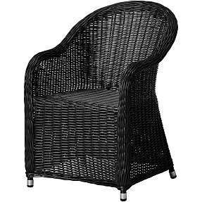 Albany flettet havestol - sort