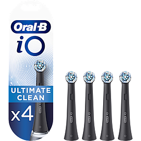 Oral-B iO Ultimate Clean tandbørstehoveder 4-pak - sort