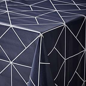 Voksdug - grafisk blå