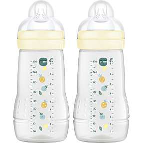 Sutteflaske slow flow 270 ml - flere varianter - assorteret