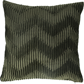 BASIS pyntepude i velour - grøn