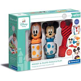 Clementoni Mickey & Pluto - Build & Play byggelegetøj