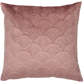 BASIS pyntepude i velour - rosa