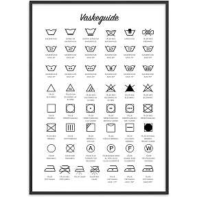 Vaskeguide - 50x70 cm