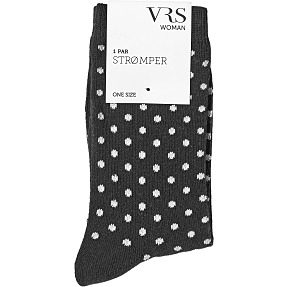 VRS dame strømper str. onesize - prikket