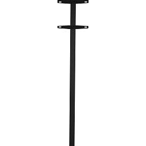 Allux enkel rørstander til postkasser - sort