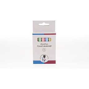 Danpen skolekridt - flere farver